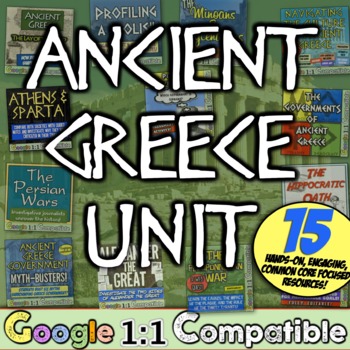 Preview of Ancient Greece Activities Unit for World History and Ancient Civilizations