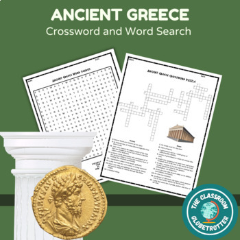 Preview of Ancient Greece - World History Crossword Puzzle and Word Search