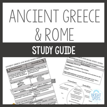 Preview of Ancient Greece and Ancient Rome Study Guide