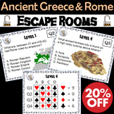 Ancient Greece and Rome: Escape Room - Social Studies Mini-Bundle