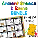 Ancient Greece and Rome Poster Map and Interactive Notebook INB Set