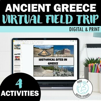 Preview of Ancient Greece Virtual Field Trip - Map activities for Middle/High School