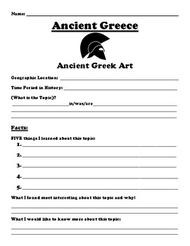 greek art assignment