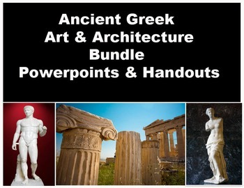 Preview of Greek Art & Architecture Powerpoint and Handout Bundle