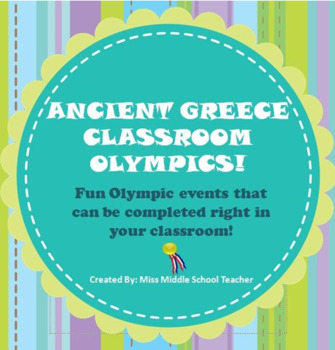 Preview of Ancient Greece Classroom Olympics