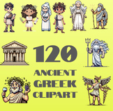 Ancient Greek Clipart - 120 Files