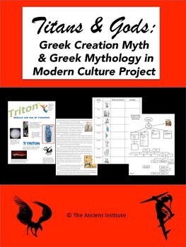 Preview of Ancient Greek Gods Bundle: Distance Learning or PDF