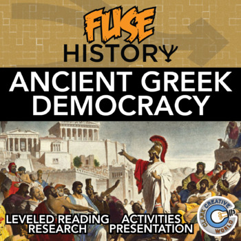 Preview of Ancient Greek Democracy Activities - Reading, Printables, Slides & Digital INB