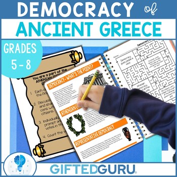 Preview of Ancient Greek Democracy Athenian Democracy Activities Middle School