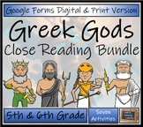 Ancient Greek Gods Close Reading Passages | Digital & Prin