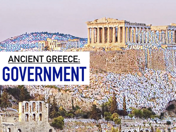 Preview of Ancient Greek Governments Slides & Assembly Simulation