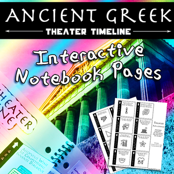 Preview of Ancient Greek Theater Timeline Interactive Notebook Pages