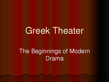 Preview of Ancient Greek Theater and Classical Tragedy Background PowerPoint Lecture