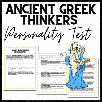 Preview of Ancient Greek Thinkers Personality Test -- "Which Thinker Are You?"