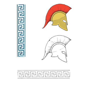 Preview of Ancient Greece clip art - Helmet and Pattern