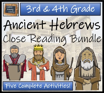 Preview of Ancient Hebrews Close Reading Comprehension Bundle | 3rd Grade & 4th Grade