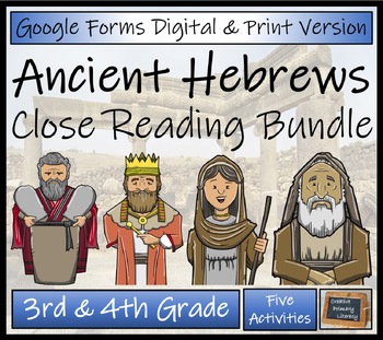 Preview of Ancient Hebrews Close Reading Passages | Digital & Print | 3rd Grade & 4th Grade