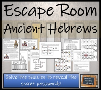 Preview of Ancient Hebrews Escape Room Activity