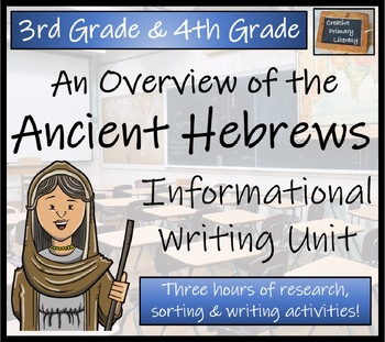 Preview of Ancient Hebrews Informational Writing Unit | 3rd Grade & 4th Grade