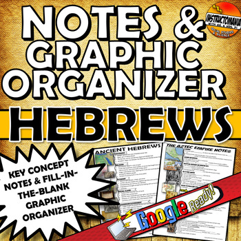 Preview of Ancient Hebrews One Page Notes & Graphic Organizer