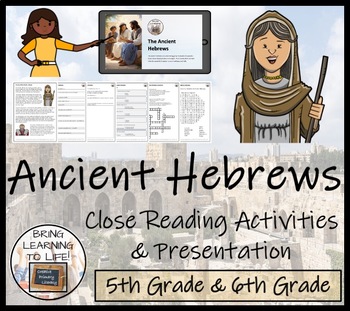 Preview of Ancient Hebrews Overview Close Reading Activity | 5th Grade & 6th Grade