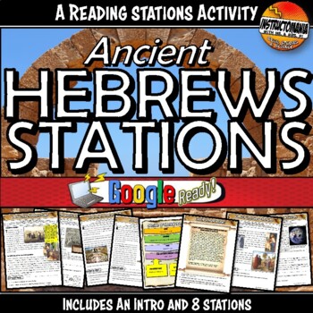 Preview of Ancient Hebrews Stations Activity Ancient Israel Lesson, Google Ready