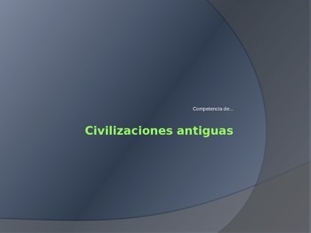 Preview of Ancient Hispanic Civilizations Trivia Competition PowerPoint in Spanish