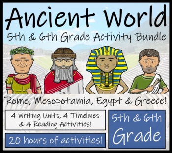 Preview of Ancient History 5th Grade & 6th Grade Activity Mega Bundle