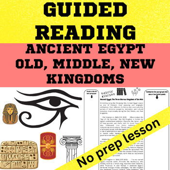 Ancient History | Ancient Egypt: The Three Kingdoms Guided Reading ...
