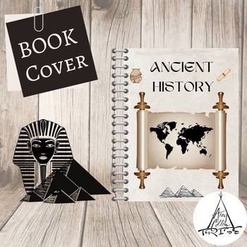 Preview of FREE Ancient History Book Cover! Ancient Maps Cover. History Notebook Cover.