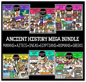 Preview of Ancient History Clip Art Mega Bundle {Educlips Clipart}