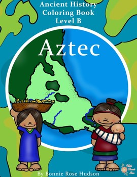 Preview of Ancient History Coloring Book: Aztec-Level B