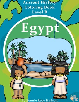 Preview of Ancient History Coloring Book: Egypt-Level B