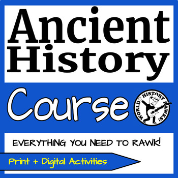Preview of Ancient History Curriculum Greece Rome Egypt China India World Course 6th Grade