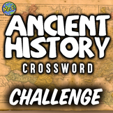 Ancient History Crossword Puzzle Activity 40 Clue Ancient 