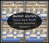 Ancient History Escape Room Mega Bundle | Volume 1 | 5th &