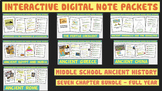 Ancient History Interactive Digital Note Packets for Middl