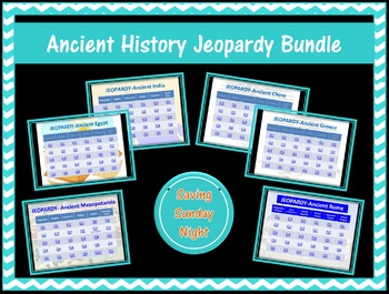 Preview of Ancient History Jeopardy Bundle