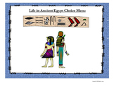 Life in Ancient Egypt Choice Menu