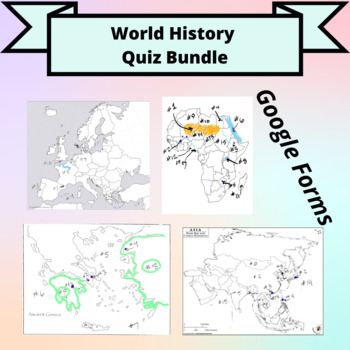 Preview of Ancient History Map Quiz Bundle
