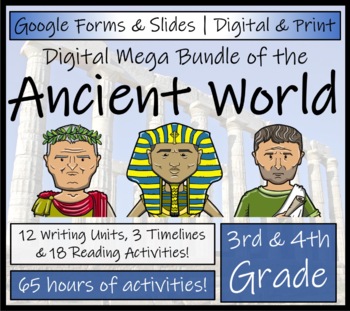 Preview of Ancient History Mega Activity Bundle Digital & Print | 3rd Grade & 4th Grade