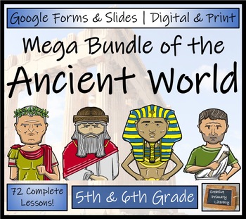 Preview of Ancient History Mega Activity Bundle Digital & Print | 5th Grade & 6th Grade