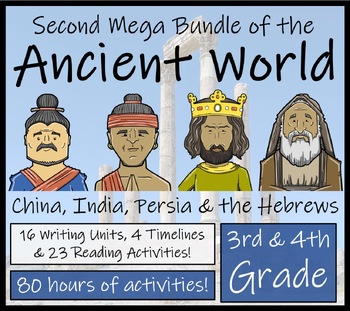 Preview of Ancient History Mega Bundle Volume 2 | 3rd & 4th Grade | 80 hours of Activities