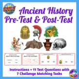 Ancient History Pre-Test & Post-Test Boom Cards™ (Distance