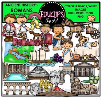 Preview of Ancient History - Romans Clip Art Set {Educlips Clipart}