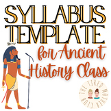 Ancient History Syllabus Template