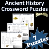 Ancient History Terminology | Vocabulary Crossword Puzzles Bundle