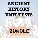 Ancient History UNIT TEST Mini Bundle (FIVE Unit Test + An