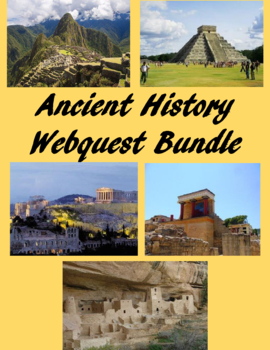 Preview of Ancient History Webquest Bundle Using Google Maps Digital