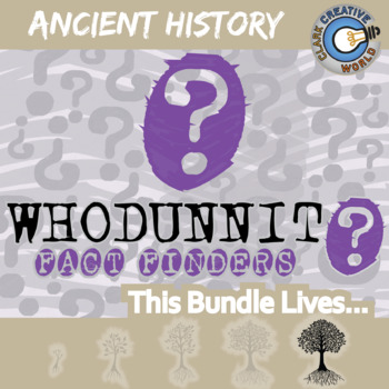 Preview of Ancient History Whodunnit Activity Bundle - Printable & Digital Game Options